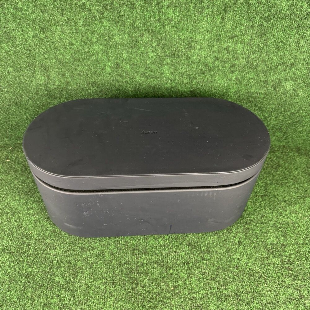 Dyson Airwrap Hair Styling Storage Travel Case Box Only Leather Navy Blue